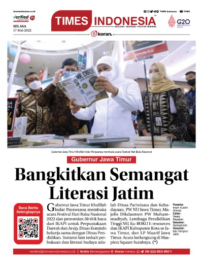 Edisi Selasa,17 Mei 2022: E-Koran, Bacaan Positif Masyarakat 5.0