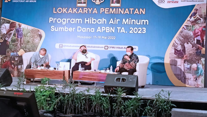 Dirut Perumda Tirta Kanjuruhan H Syamsul Hadi S.SOs ketika menjadi pemateri Lokakarya. (Foto: Dok H Syamsul Hadi for TIMES Indonesia). 