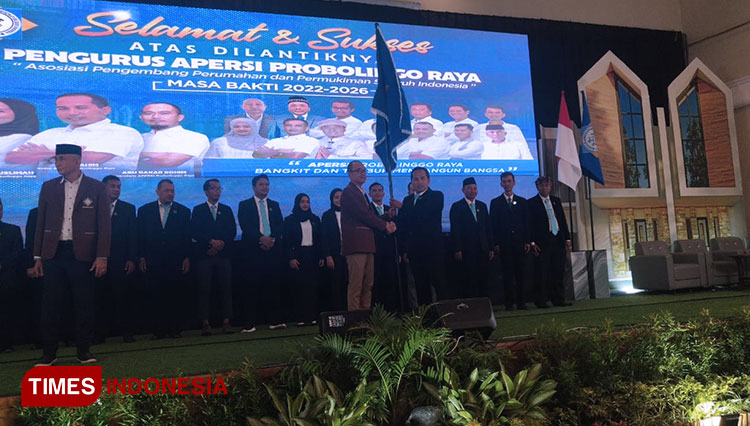 Pengesahan pengurus Apersi masa bakti 2022-2026 di ruang pertemuan Paseban Sena, Kota Probolinggo, Rabu (18/5/2022). (FOTO: Sri Hartini/TIMES Indonesia)