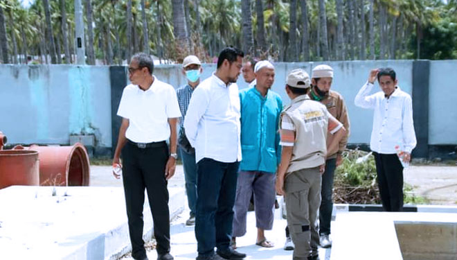 Wabup Lombok Utara Pantau Progres Pembangunan Layanan Air Bersih di Gili Trawangan