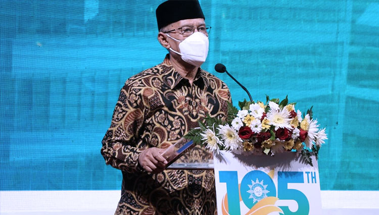 Ketua Umum PP Muhammadiyah Haedar Nashir dalam acara Milad Aisyiyah ke 105 di Universitas Aisyiyah Yogyakarta. (FOTO: dok. Muhammadiyah)