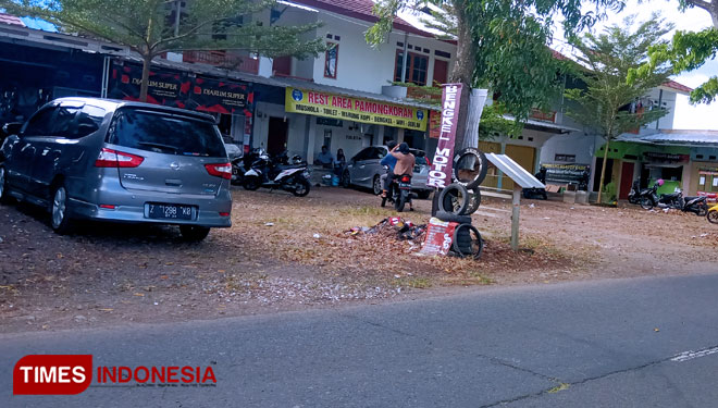 Rest area Pamongkoran selalu dijadikan tempat istirahat bagi wisatawan Pangandaran yang melintasi Kota Banjar. (Foto: Susi/TIMES Indonesia)