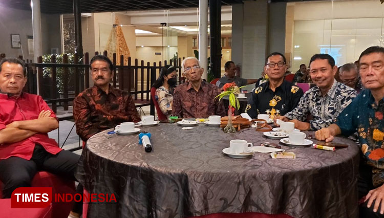 Advokat dari Organisasi KAI dan Peradi menyatakan bersatu dalam acara syawalan. (FOTO: Fajar Rianto/TIMES Indonesia)