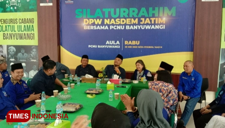 Silaturahmi ke PCNU Banyuwangi, DPW Partai NasDem Jatim Kenalkan para Kader