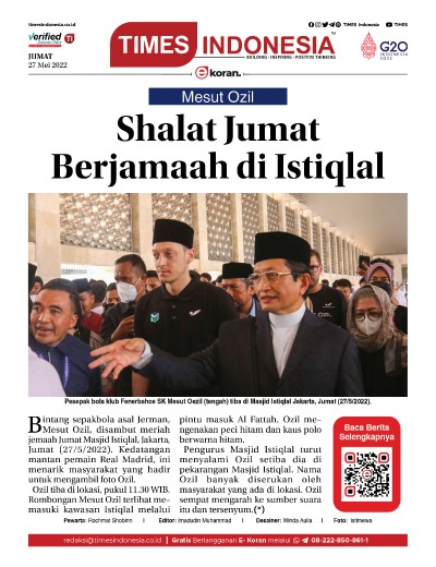 Edisi Jumat, 27 Mei 2022: E-Koran, Bacaan Positif Masyarakat 5.0