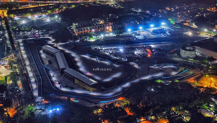 Sirkuit Formula E di Jakarta. (FOTO: @pakindro)