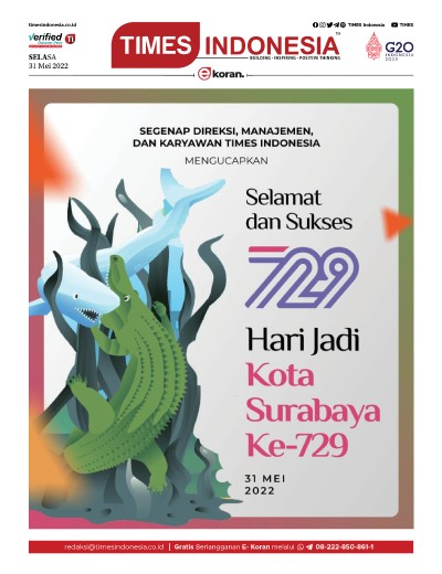 Edisi Selasa, 31 Mei 2022: E-Koran, Bacaan Positif Masyarakat 5.0