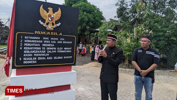 Peringatan Hari Lahir Pancasila, PPI Kabupaten Ngawi Restorasi Tugu