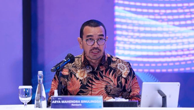 Juru bicara Kementerian BUMN, Arya Sinulingga saat memberikan keterangan pers di Jakarta (foto:Instagram/Arya Sinulingga)