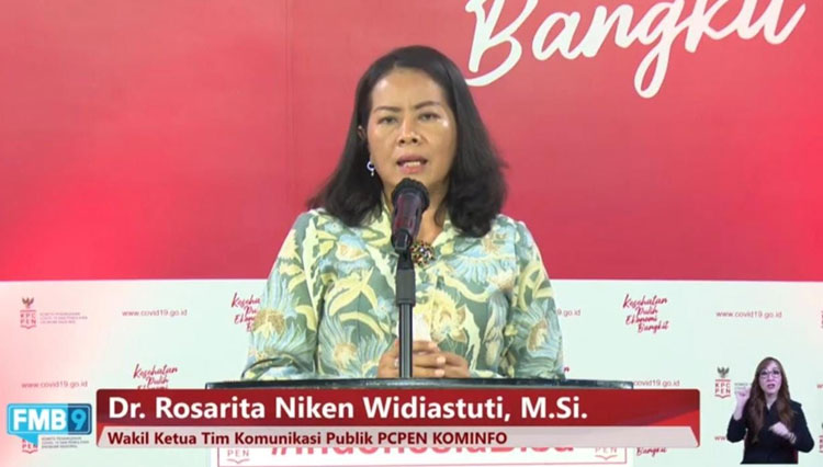 Staf Khusus Menteri Komunikasi dan Informatika Rosarita Niken Widyastuti. (Foto: Kominfo RI)