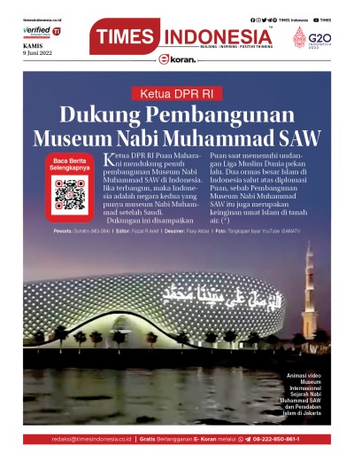 Edisi Kamis, 9 Juni 2022: E-Koran, Bacaan Positif Masyarakat 5.0