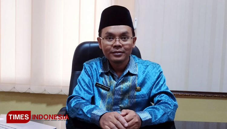Kepala Kantor Kemenag Kabupaten Sumedang Jabar, H. Jajang Apipudin M.Ag. (FOTO: Alan Dahlan/TIMES Indonesia)