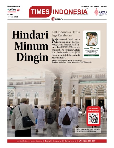 Edisi Senin, 13 Juni 2022: E-Koran, Bacaan Positif Masyarakat 5.0