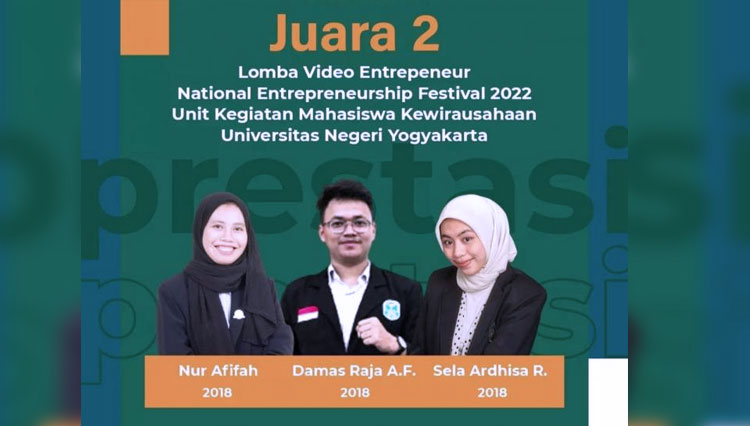 Usung Inovasi Drugcare, Mahasiswa Farmasi UIN Maliki Malang Juara 2 Entrepreneurship Festival 2022
