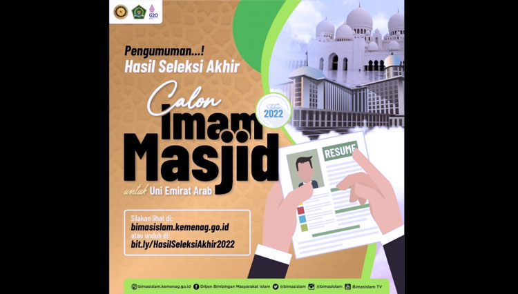 Seleksi Calon Imam Masjid di Uni Emirat Arab Selesai, Berikut Nama-Nama yang Terpilih