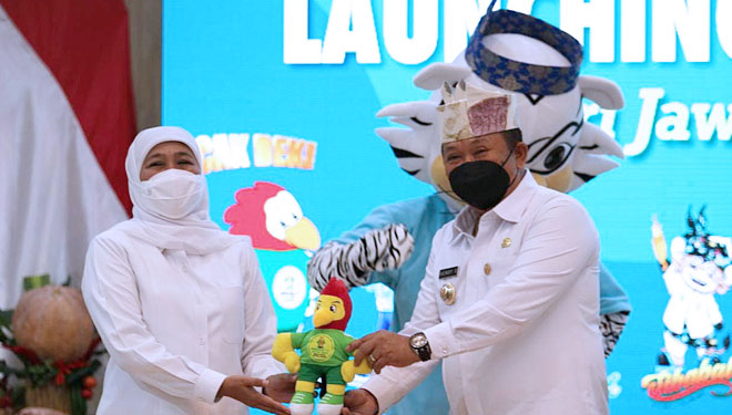 Launching Maskot Porprov VII Jatim, Gubernur Jatim: Jadi Lambang Pemersatu
