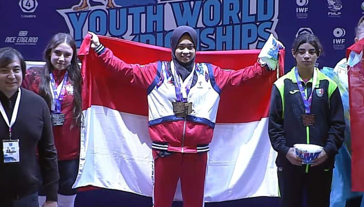 Lifter Jatim Sabet Juara Dunia Angkat Besi Remaja IWF, Ini Kata Gubernur Khofifah