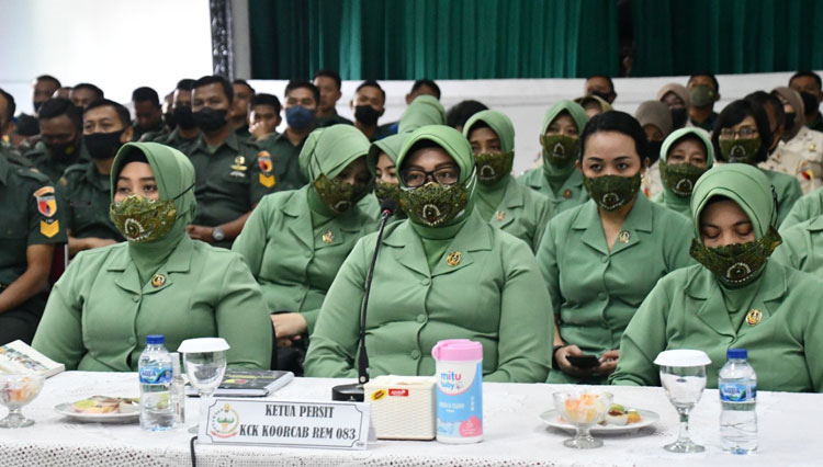 Persit Korem 083/Bdj Ikuti Webinar Tanda-tanda Kanker Pada Anak