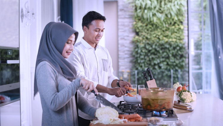Rumah tangga yang memanfaatkan gas bumi sebagai bahan bakar. (Foto: Humas PGN)