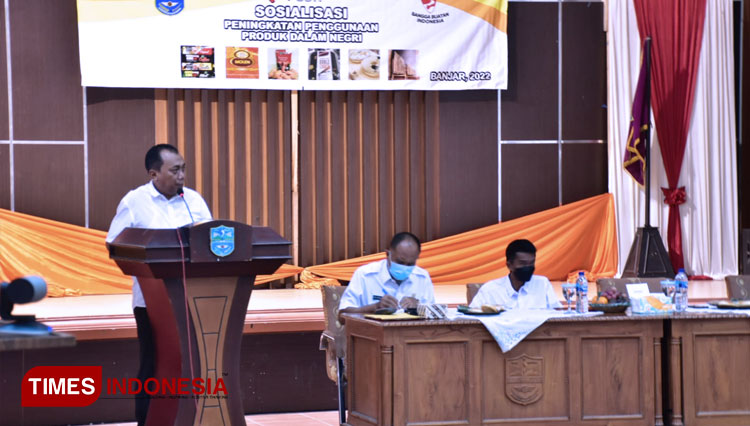 Wakil Wali Kota Banjar saat menghadiri kegiatan P3DN di Aula Setda Kota Banjar (foto: Susi/TIMES Indonesia)