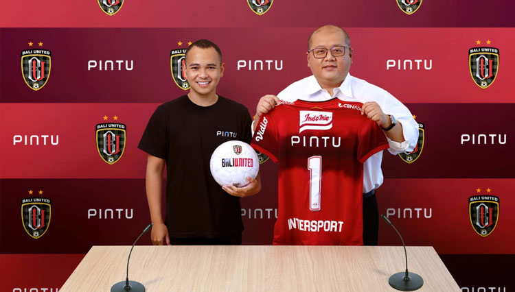 Pengumuman kerja sama PINTU sebagai sponsor resmi Bali United.(Dok.Pintu) 