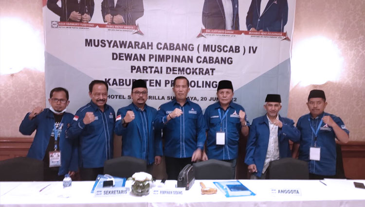 Terpilih Aklamasi Pimpin Demokrat Kabupaten Probolinggo, Dedik Riyawan Target 7 Kursi
