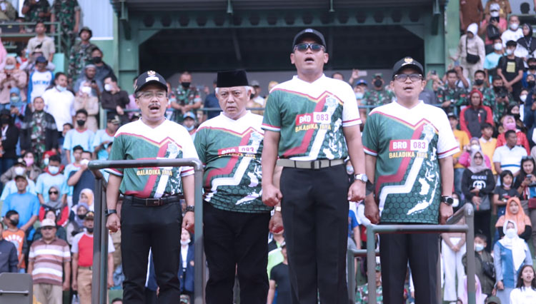 Buka Liga Santri 2022 Regional Malang, Danrem 083 Baladhika Jaya: Junjung Tinggi Sportivitas