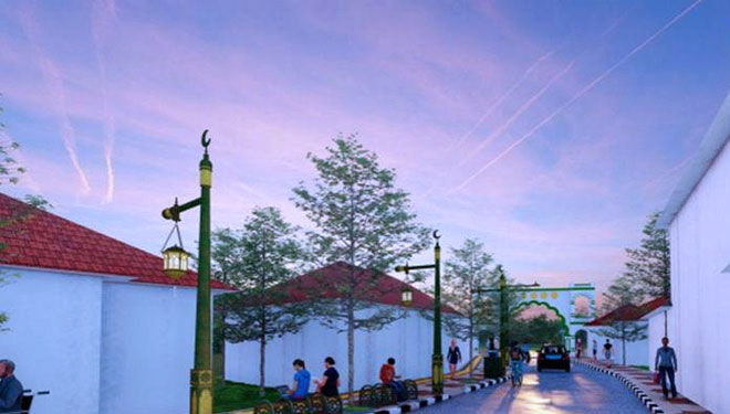 Desain kawasan Gresik Kota Lama. (Foto: DCKPKP Gresik).