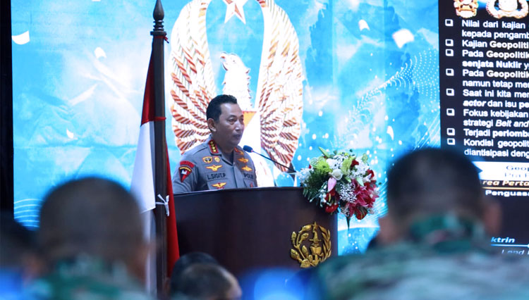 Dihadapan Dansat, Kapolri Tekankan Sinergitas TNI-Polri Harga Mati