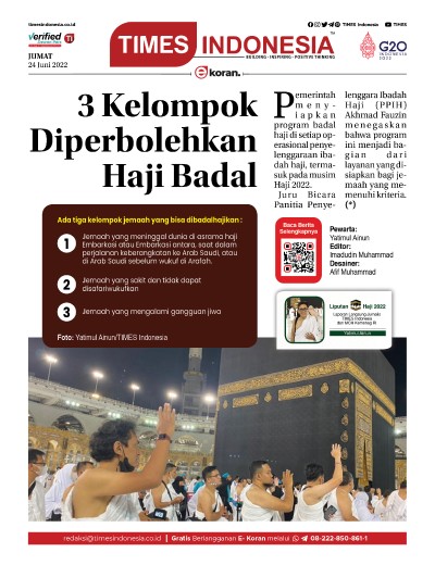 Edisi Jumat, 24 Juni 2022: E-Koran, Bacaan Positif Masyarakat 5.0
