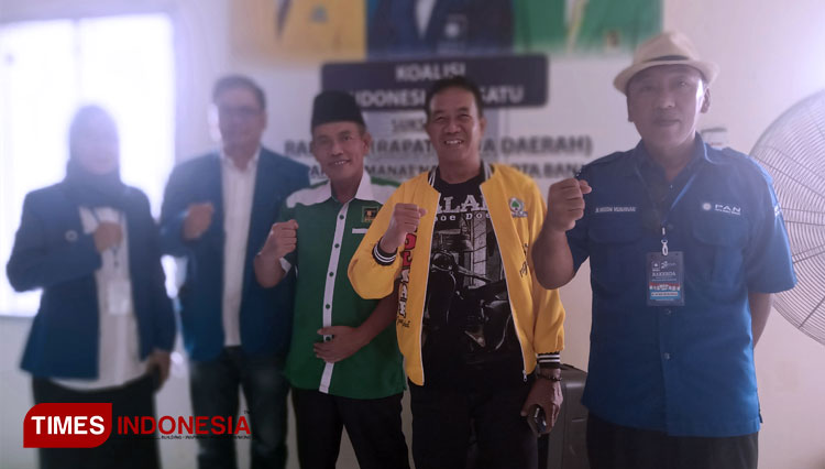Koalisi Indonesia Bersatu menjalin sinergitas dengan menjaga kekompakan dalam Rakerda PAN Kota Banjar. (FOTO: Susi/TIMES Indonesia Priangan Timur)