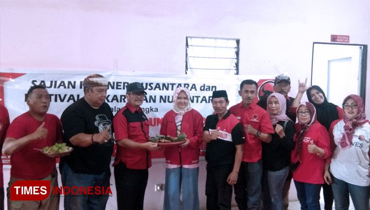 Acara Festival Bakar Ikan Nusantara PDI Perjuangan Kabupaten Cirebon. (Foto: Muslimin/TIMES Indonesia)