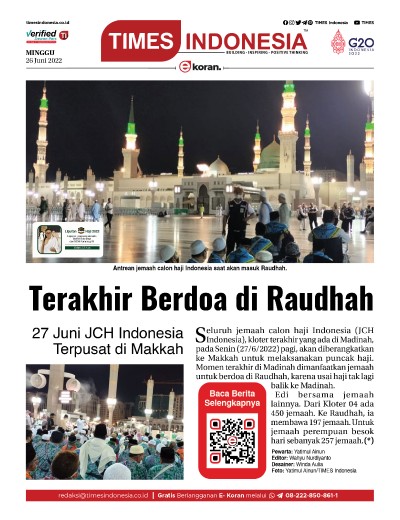 Edisi Minggu, 26 Juni 2022: E-Koran, Bacaan Positif Masyarakat 5.0