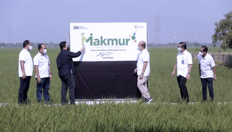 Menteri BUMN Erick Thohir meluncurkan program Makmur. (FOTO: Kementerian BUMN)