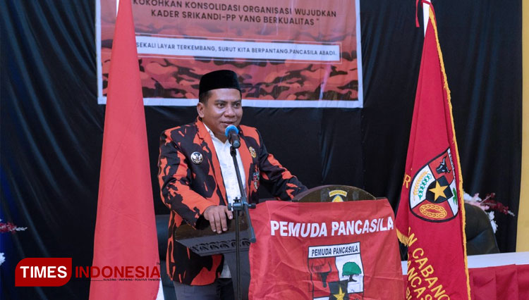 Ketua Dewan Pimpinan Cabang (DPC)  Pemuda Pancasila (PP) Pulau Taliabu, Maluku Utara, Husain Adam. (FOTO: Malasari for TIMES Indonesia)