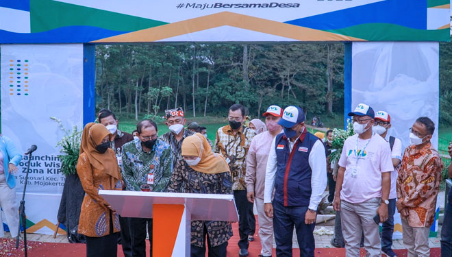 Gubernur Khofifah Resmikan Zona KIP di Desa Wisata Poetoek Soeko Mojokerto