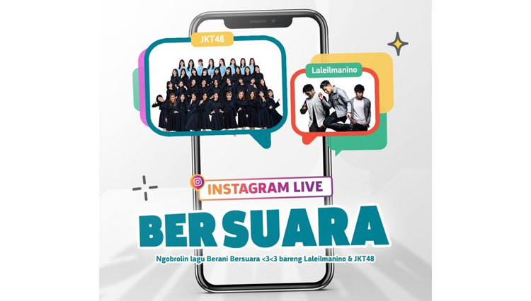 Instagram live bersuara. (FOTO: Kemenkominfo)