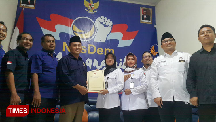 Koordinasikan Tahapan Pemilu, KPU Kabupaten Kediri Safari Silaturahmi ke Parpol 