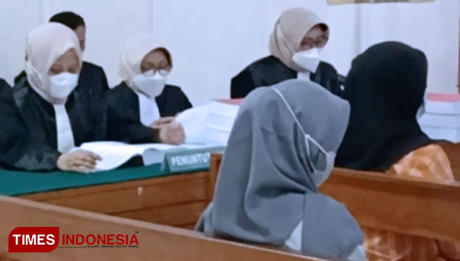 Suasana sidang kasus dugaan korupsi kredit fiktif Bank Jogja dengan terdakwa tiga orang pegawai Bank Jogja. (FOTO: Fajar R/TIMES Indonesia)