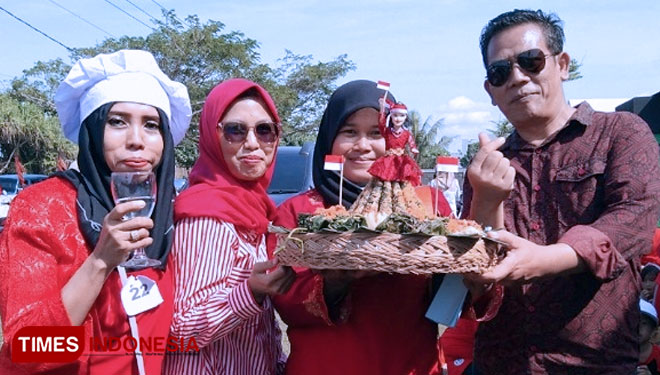 Urap-urap atau urab Ibu Inggit Garnasih karya TP PKK Sugema Karangbenda peraih Juara Harapan 1 Lomba Kreasi Kuliner Tradisional Gebyar Bulan Bung Karno 2022 (Syamsul Ma'arif/TIMES Indonesia)