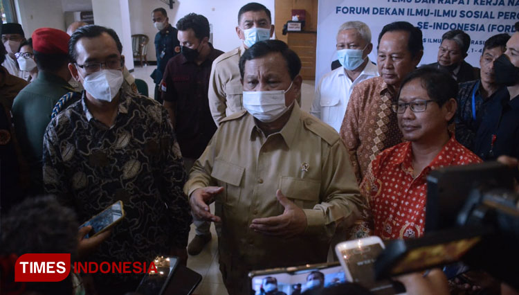 Menhan Prabowo Tekankan Kajian Ketahanan Nasional Saat Kunjungi UB Malang