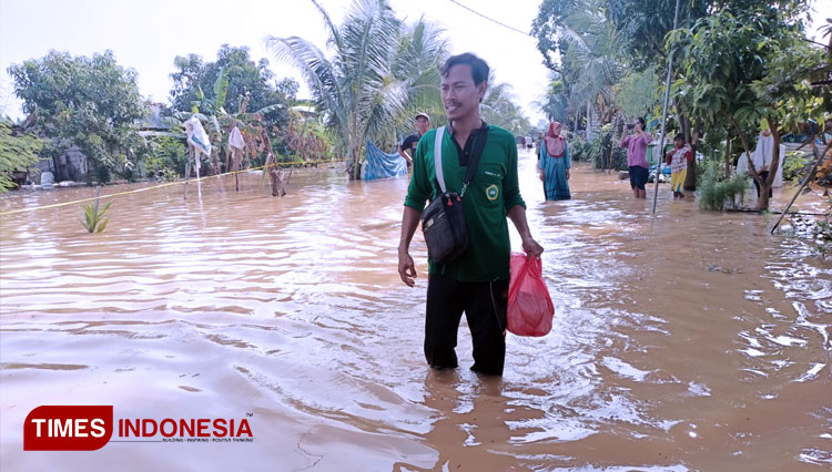 Banjir di Kecamatan Panceng (FOTO: Doc Kecamatan Panceng for TIMES Indonesia).