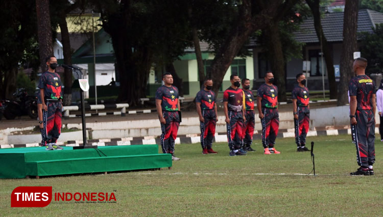 Suasana pembukaan Pekan Olahraga Batalyon 2022. (FOTO: Fajar Rianto/TIMES Indonesia)