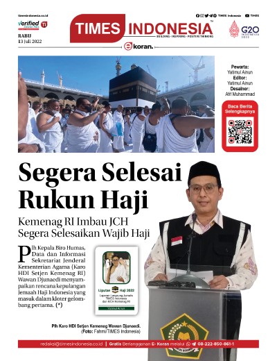 Edisi Rabu, 13 Juli 2022: E-Koran, Bacaan Positif Masyarakat 5.0
