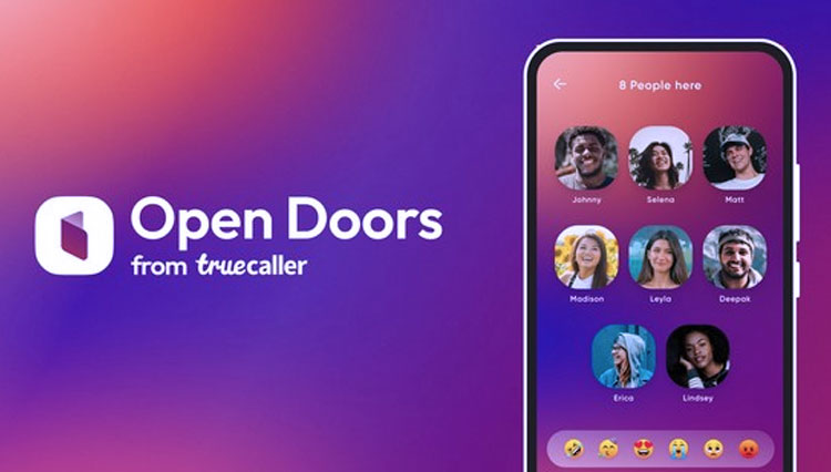 Truecaller meluncurkan aplikasi baru untuk percakapan audio pribadi yang aman dan terjamin, bernama Open Doors. (FOTO: Truecaller)