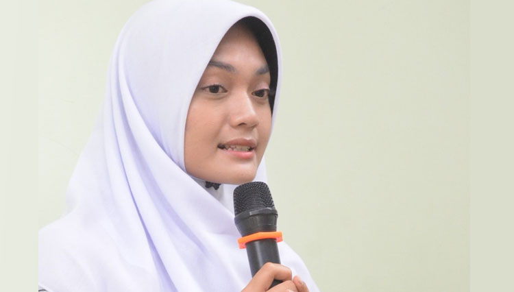 Ghania Taufiqa Salma Wibowo, 16 tahun, pelajar SMA Negeri 8 Kota Yogyakarta terpilih sebagai Paskibraka tingkat Nasional. (FOTO: Diskominfo Pemkot Yogyakarta)
