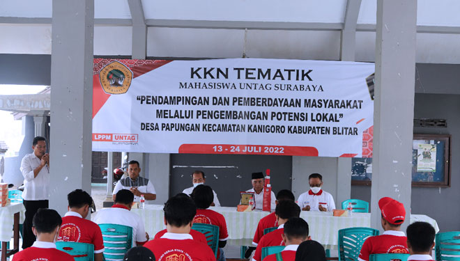 Targetkan Empat Proker Berjalan, Untag Surabaya Gelar KKN di Desa Papungan Blitar