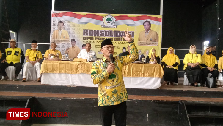 Nama Ketua DPD Partai Golkar Indramayu, Syaefudin. (Foto: Nurhidayat/TIMES Indonesia)