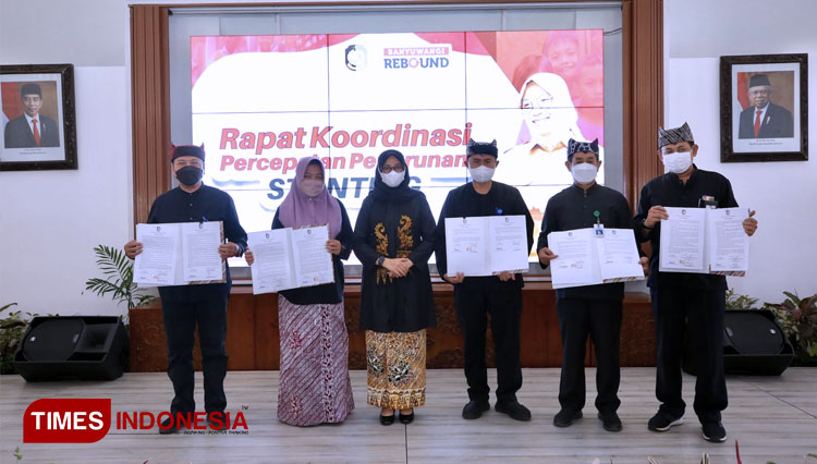 Rapat Koordinasi percepatan penurunan stunting sekaligus launching program BTS. (FOTO: Fazar Dimas/TIMES Indonesia)