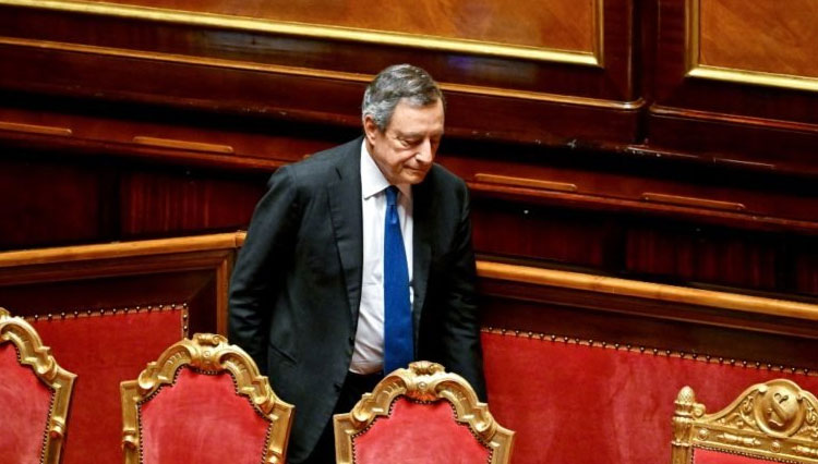 Perdana Menteri Italia Mario Draghi Mengundurkan Diri